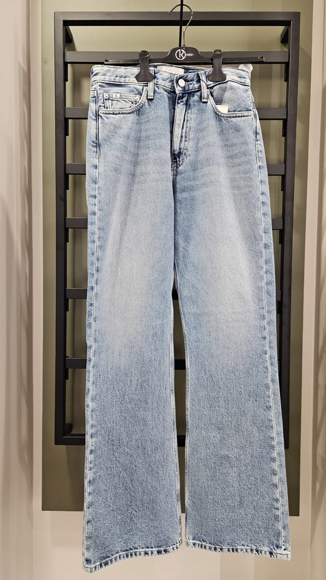 Pantalone Jeans Calvin Klein Bootcut Ligh Donna