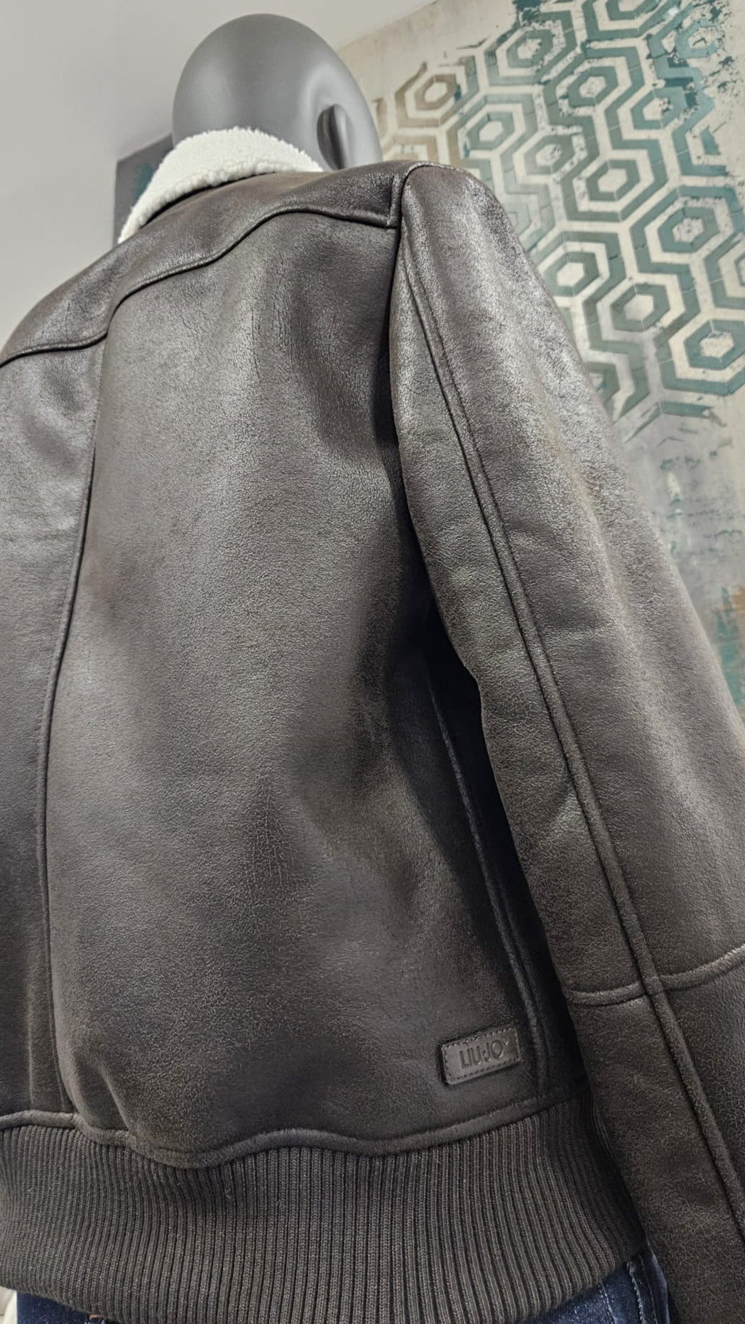 LIUJO Men's Eco Sheepskin Jacket