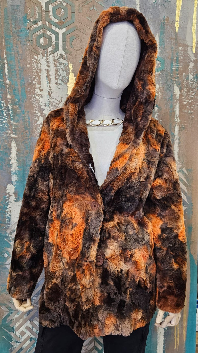 ROSSODISERA Women's Fur Jacket