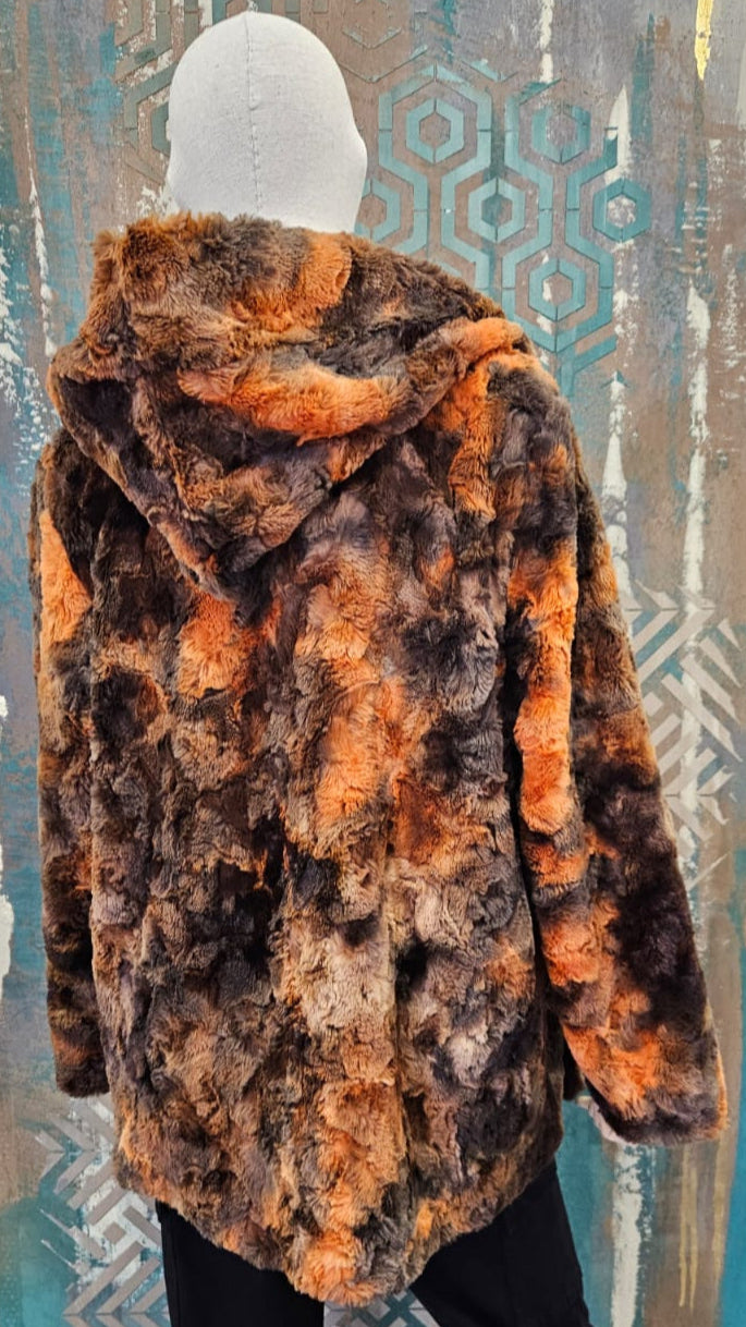 ROSSODISERA Women's Fur Jacket