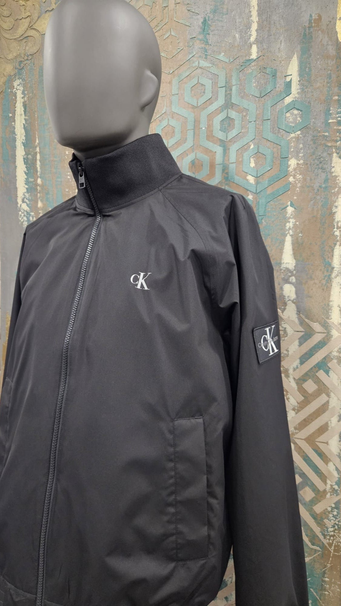 CALVIN KLEIN Men's Windbreaker Jacket Unpadded. Harrington