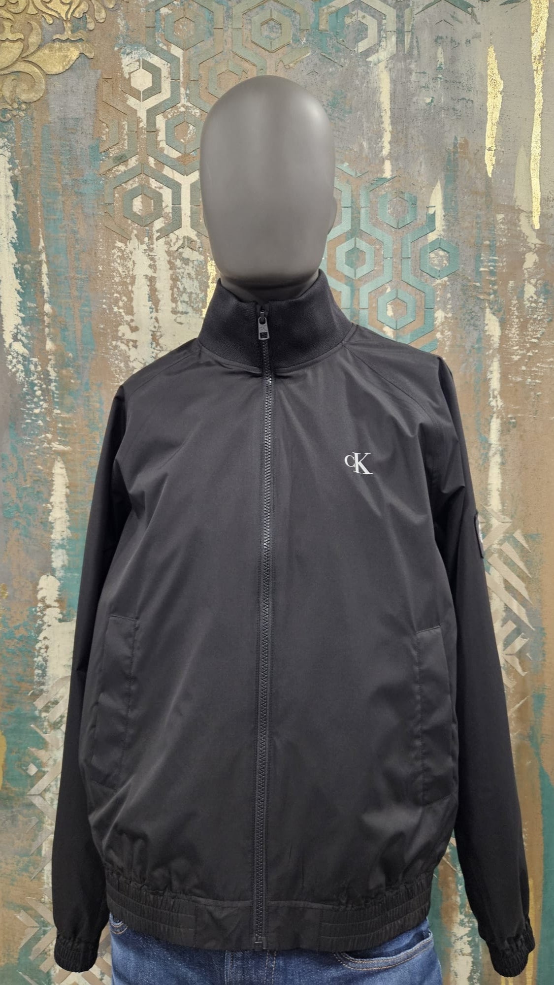 CALVIN KLEIN Men's Windbreaker Jacket Unpadded. Harrington
