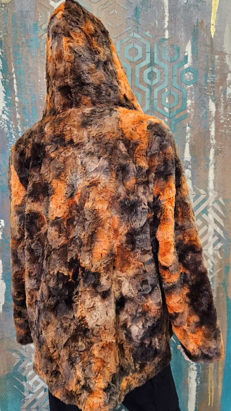 ROSSODISERA Women's Fur Jacket