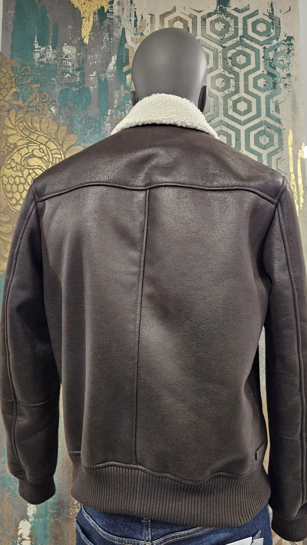 LIUJO Men's Eco Sheepskin Jacket