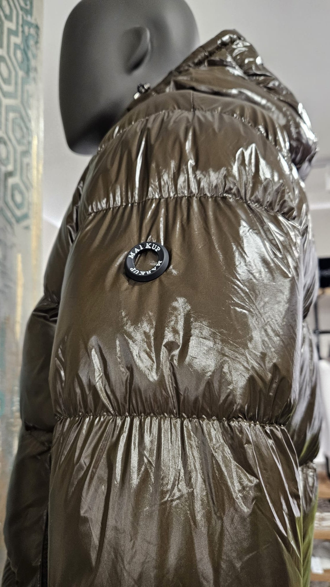 Markup Men's Shiny Bomber Jacket