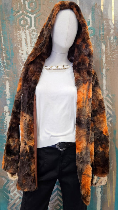 ROSSODISERA Women's Fur Jacket