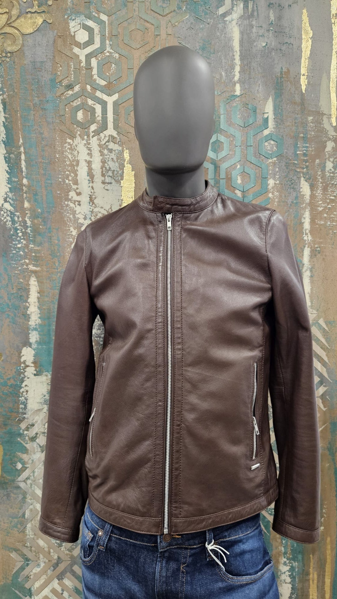 MARKUP Men's Genuine Leather Jacket