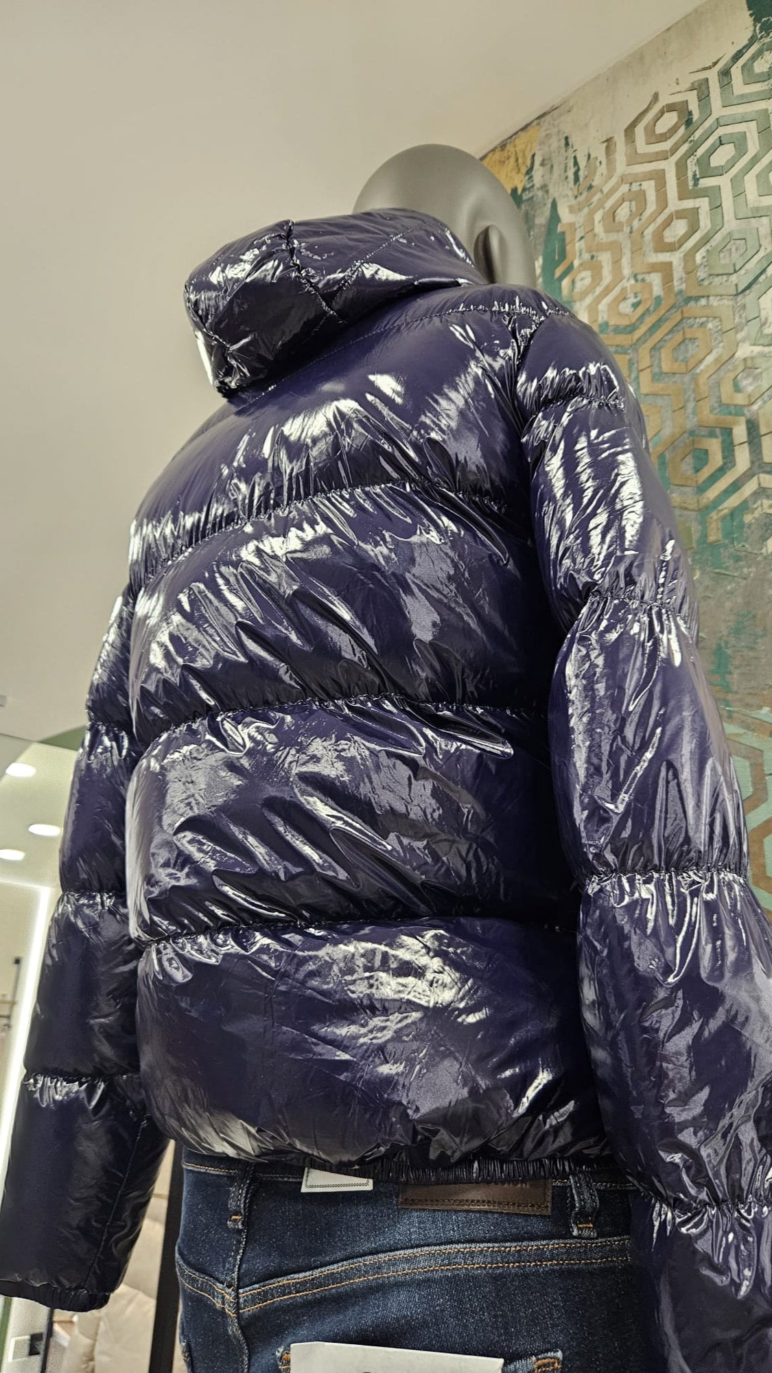 Markup Men's Shiny Bomber Jacket