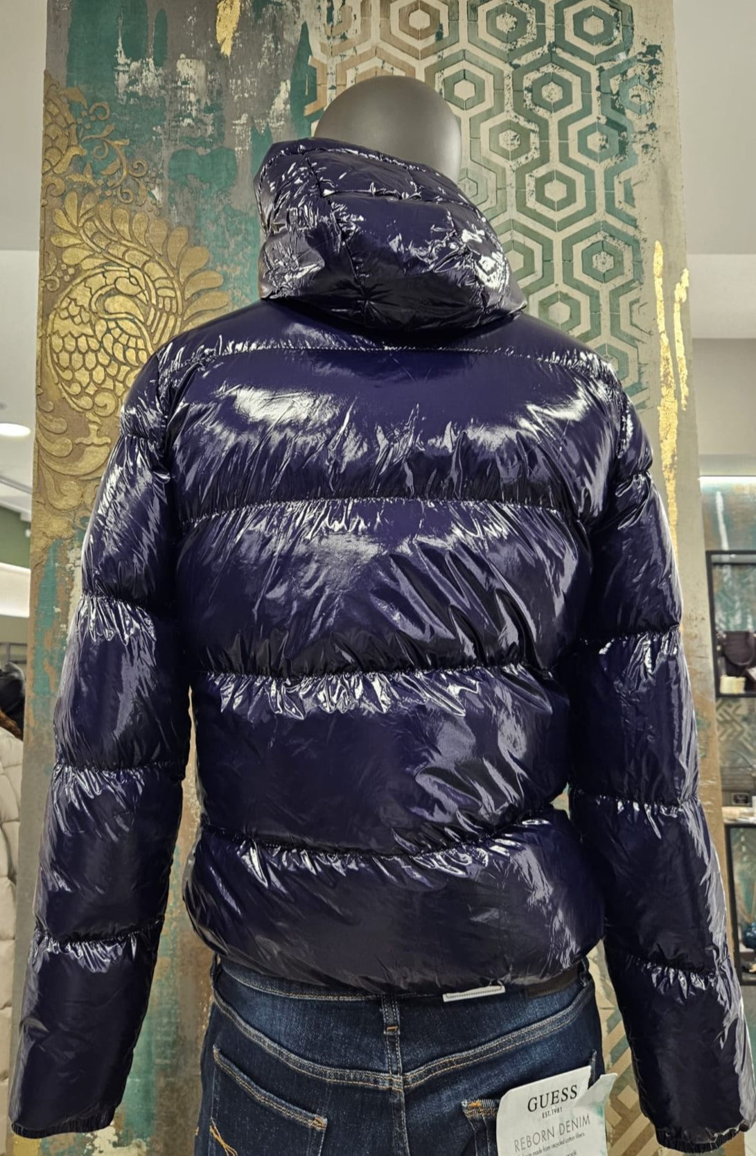 Markup Men's Shiny Bomber Jacket